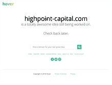 Tablet Screenshot of highpoint-capital.com